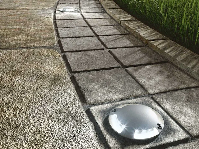 4 x led grond spot rond zilver - afbeelding 2 van  7