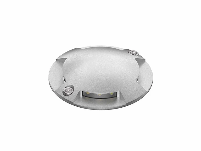 4 x led grond spot rond zilver - afbeelding 7 van  7