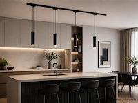 4 x led hangspot voor magnetische rail – 48v – 20w – 4200k neutraal wit - afbeelding 1 van  5