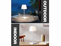 4 x led jammin oplaadbare tafellampen wit - afbeelding 3 van  7