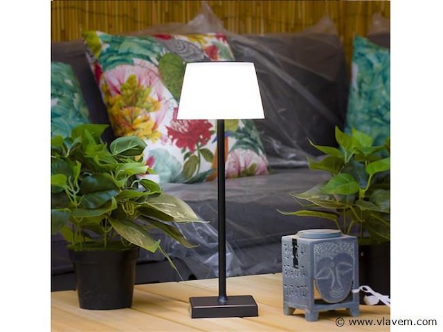 4 x led jammin oplaadbare tafellampen zwart/wit - afbeelding 7 van  8