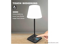 4 x led jammin oplaadbare tafellampen zwart/wit - afbeelding 6 van  9