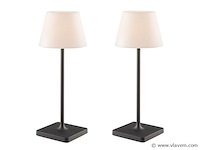 4 x led jammin oplaadbare tafellampen zwart/wit - afbeelding 4 van  10