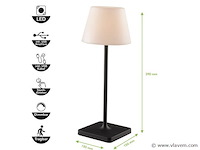 4 x led jammin oplaadbare tafellampen zwart/wit - afbeelding 5 van  10
