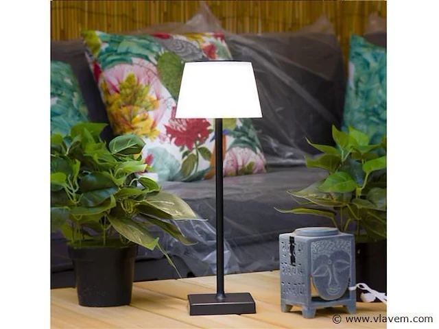 4 x led jammin oplaadbare tafellampen zwart/wit - afbeelding 3 van  10