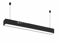 4 x led lineaire hanglamp 60w – 3cct instelbaar - zwart – fortis-60 3cct