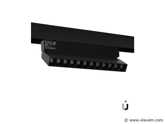 4 x led lineaire spot voor magnetische rail – 48v – 12w – 4000k neutraal wit – alfa - afbeelding 1 van  5