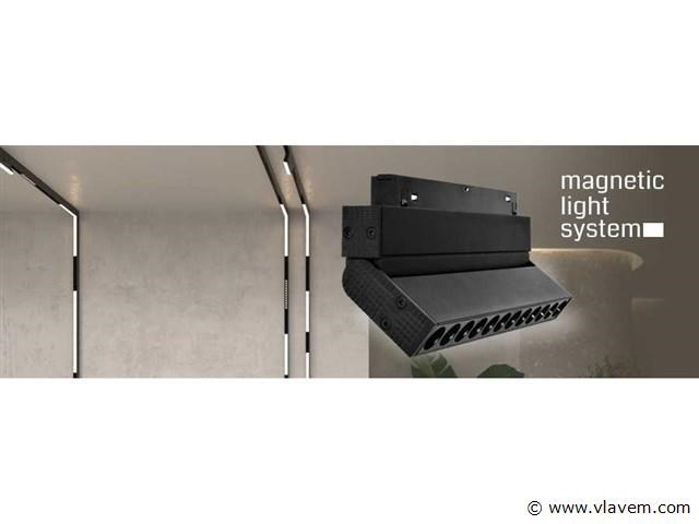 4 x led lineaire spot voor magnetische rail – 48v – 12w – 4000k neutraal wit – alfa - afbeelding 3 van  5