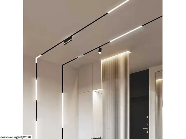 4 x led lineaire spot voor magnetische rail – 48v – 12w – 4000k neutraal wit – libra - afbeelding 5 van  5