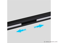 4 x led lineaire spot voor magnetische rail – 48v – 15w – 4000k neutraal wit – mora - afbeelding 4 van  5