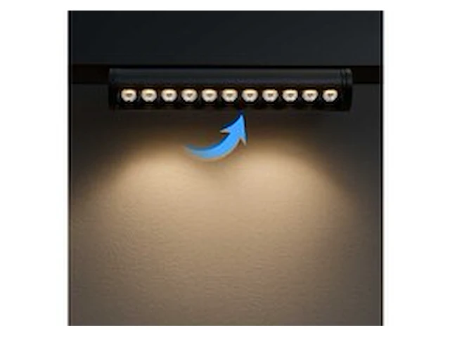 4 x led lineaire spot voor magnetische rail – 48v – 18w – 4000k neutraal wit – alfa - afbeelding 1 van  6