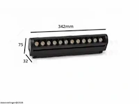 4 x led lineaire spot voor magnetische rail – 48v – 18w – 4000k neutraal wit – alfa - afbeelding 6 van  6