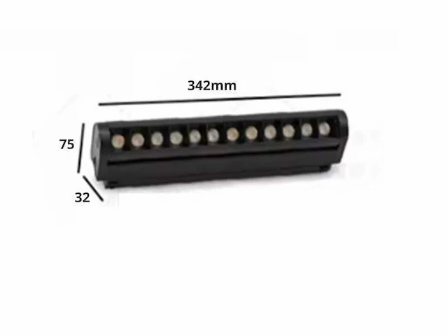 4 x led lineaire spot voor magnetische rail – 48v – 18w – 4000k neutraal wit – alfa - afbeelding 5 van  5