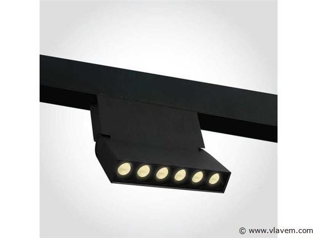 4 x led lineaire spot voor magnetische rail – 48v – 6w – 4000k neutraal wit – libra - afbeelding 4 van  4