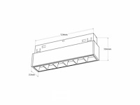 4 x led lineaire spot voor magnetische rail – 48v – 6w – 4000k neutraal wit – libra - afbeelding 4 van  5
