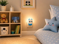 4 x led nachtlamp 1w – 2cct instelbaar - panda design – ip20 – andy 2cct - afbeelding 3 van  5