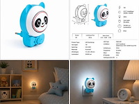 4 x led nachtlamp 1w – 2cct instelbaar - panda design – ip20 – andy 2cct - afbeelding 5 van  5