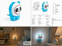 4 x led nachtlamp 1w – 2cct instelbaar - panda design – ip20 – andy 2cct - afbeelding 6 van  6