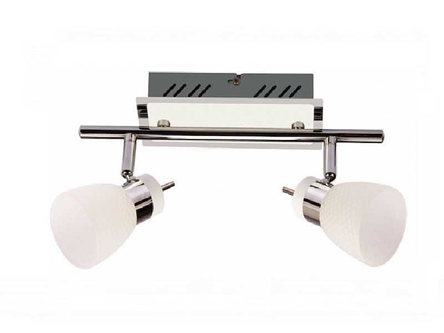4 x led plafondlamp – 2 spots – 2 x 4w – 4000k neutraal wit – zilver – hl7192l - afbeelding 9 van  11