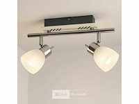 4 x led plafondlamp – 2 spots – 2 x 4w – 4000k neutraal wit – zilver – hl7192l - afbeelding 3 van  5