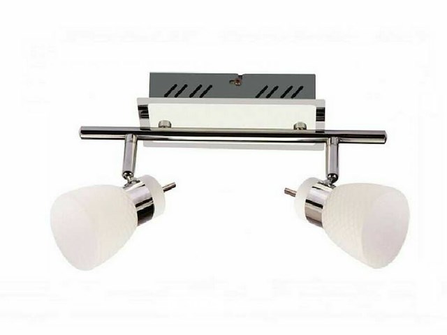 4 x led plafondlamp – 2 spots – 2 x 4w – 4000k neutraal wit – zilver – hl7192l - afbeelding 4 van  5