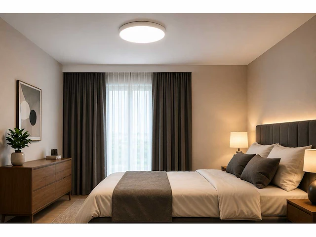 4 x led plafondlamp 32w – 3cct verstelbaar - wit – ip20 – hazel-32 3cct - afbeelding 1 van  5
