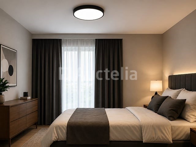 4 x led plafondlamp 32w – 3cct verstelbaar - zwart – ip20 – hazel-32 3cct - afbeelding 1 van  5
