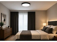 4 x led plafondlamp 32w – 3cct verstelbaar - zwart – ip20 – hazel-32 3cct