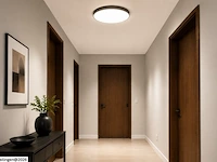 4 x led plafondlamp 32w – 3cct verstelbaar - zwart – ip20 – hazel-32 3cct - afbeelding 4 van  6