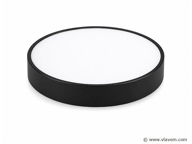 4 x led plafondlamp 32w – 3cct verstelbaar - zwart – ip20 – hazel-32 3cct - afbeelding 2 van  5