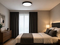 4 x led plafondlamp 32w – 3cct verstelbaar - zwart – ip20 – hazel-32 3cct - afbeelding 1 van  5