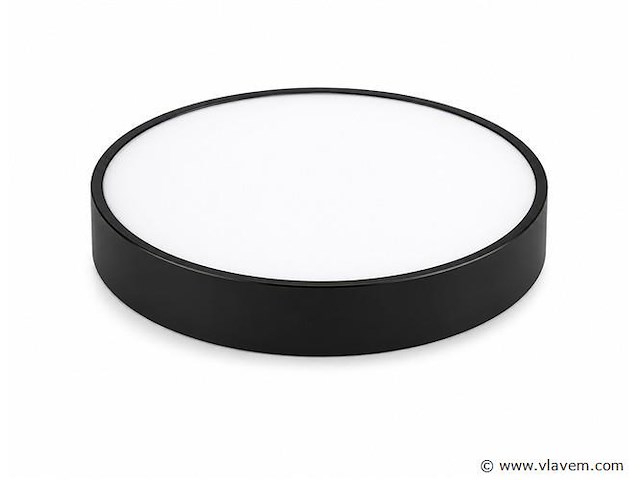 4 x led plafondlamp 32w – 3cct verstelbaar - zwart – ip20 – hazel-32 3cct - afbeelding 2 van  5