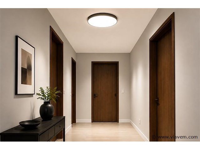 4 x led plafondlamp 32w – 3cct verstelbaar - zwart – ip20 – hazel-32 3cct - afbeelding 3 van  5