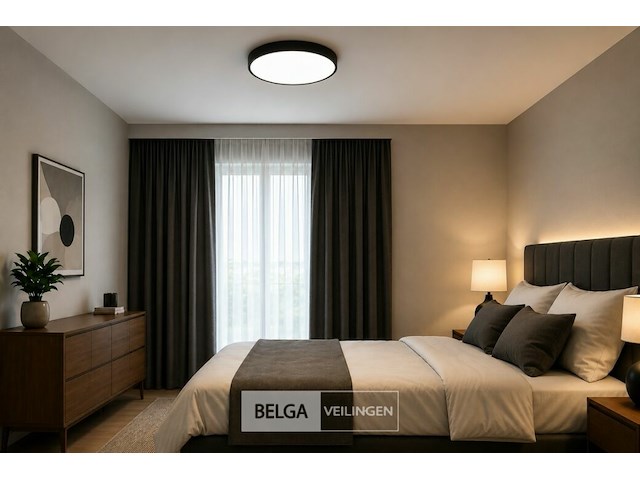 4 x led plafondlamp 32w – 3cct verstelbaar - zwart – ip20 – hazel-32 3cct - afbeelding 1 van  6