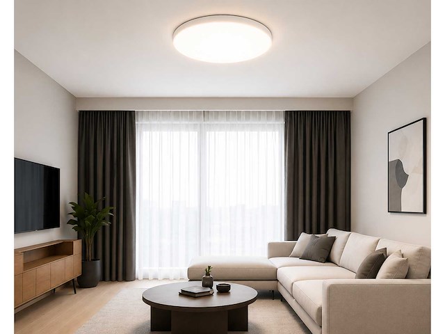 4 x led plafondlamp 40w – 3cct verstelbaar - wit – ip20 – hazel-40 3cct - afbeelding 3 van  4