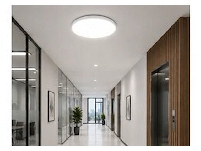 4 x led plafondlamp 40w – 3cct verstelbaar - wit – ip20 – hazel-40 3cct - afbeelding 1 van  6