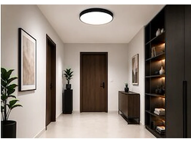 4 x led plafondlamp 40w – 3cct verstelbaar - zwart – ip20 – hazel-40 3cct - afbeelding 1 van  6