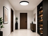 4 x led plafondlamp 40w – 3cct verstelbaar - zwart – ip20 – hazel-40 3cct