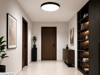 4 x led plafondlamp 40w – 3cct verstelbaar - zwart – ip20 – hazel-40 3cct - afbeelding 2 van  6