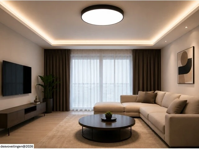 4 x led plafondlamp 40w – 3cct verstelbaar - zwart – ip20 – hazel-40 3cct - afbeelding 4 van  6