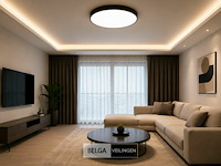 4 x led plafondlamp 40w – 3cct verstelbaar - zwart – ip20 – hazel-40 3cct - afbeelding 4 van  6