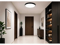 4 x led plafondlamp 40w – 3cct verstelbaar - zwart – ip20 – hazel-40 3cct - afbeelding 1 van  5