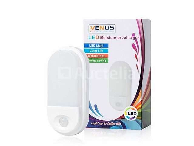 4 x led plafondlamp met sensor – ovaal – 15w – 6500k koud wit - afbeelding 3 van  3