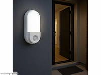 4 x led plafondlamp met sensor – ovaal – 15w – 6500k koud wit - afbeelding 2 van  4