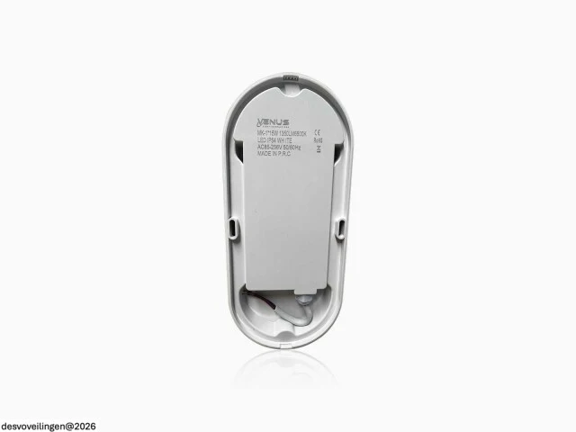 4 x led plafondlamp met sensor – ovaal – 15w – 6500k koud wit - afbeelding 3 van  4