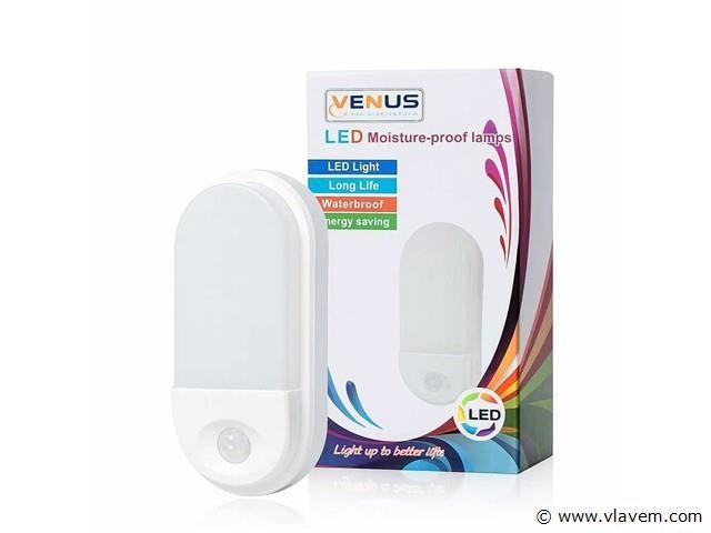 4 x led plafondlamp met sensor – ovaal – 15w – 6500k koud wit - afbeelding 3 van  3