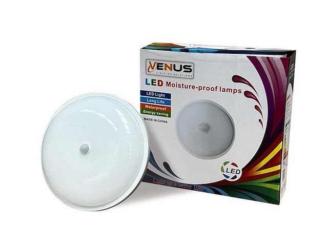 4 x led plafondlamp met sensor – rond – 20w – 6500k koud wit - afbeelding 4 van  4