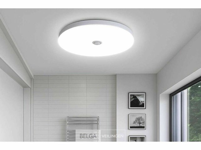 4 x led plafondlamp met sensor – rond – 20w – 6500k koud wit - afbeelding 1 van  5