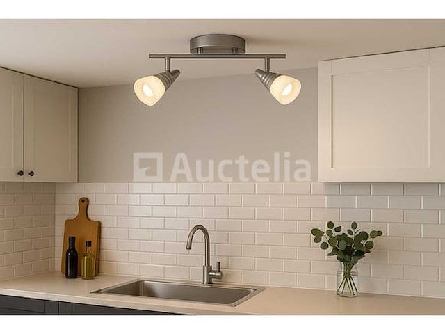 4 x led-plafondlampen – dubbele spotlights – 2 × 5w – 4000k neutraal wit – ip20 – model di03 - afbeelding 1 van  4