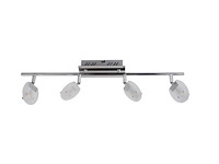 4 x led plafondspot – 4 spots – 4 x 5w – 4000k neutraal wit – zilver – hl7164l - afbeelding 4 van  4